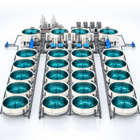 Système d'aquaculture en recirculation (SAR) – Équipement d'élevage de poissons en bassin PP – Ensemble complet industriel et commercial pour bassin intérieur
