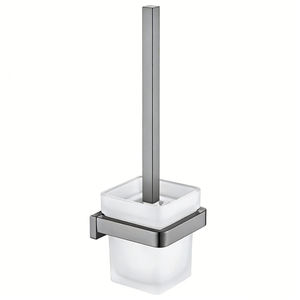 Brosse de toilette murale en acier inoxydable 304 avec support, ensemble de brosses de nettoyage de toilettes en silicone suspendues - Product Image 1