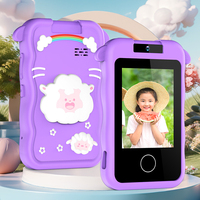 Venta al por mayor Juguetes para niños Teléfono móvil inteligente Mini Aprendizaje 1080P Cámara para niños con juegos de rompecabezas