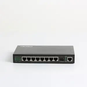 Switch Ethernet para câmera IP, 8 portas, 10/100/1000M, iee802.3af, 12/24/48 portas