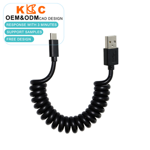 Câble de charge USB C à ressort avec fil de cuivre pur pour la connexion d'équipements personnalisés - Product Image 4