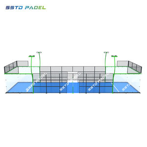 Cancha de tenis de Pádel individual para interiores Cancha de Pádel para un solo jugador panorámica galvanizada en caliente para exteriores - Product Image 6