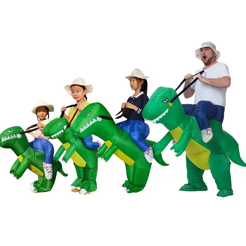 Đảng Vai trò-chơi T-REX linh vật khủng long Inflatable trang phục thiết lập dành cho người lớn tùy biến Halloween khủng long Inflatable trang phục
