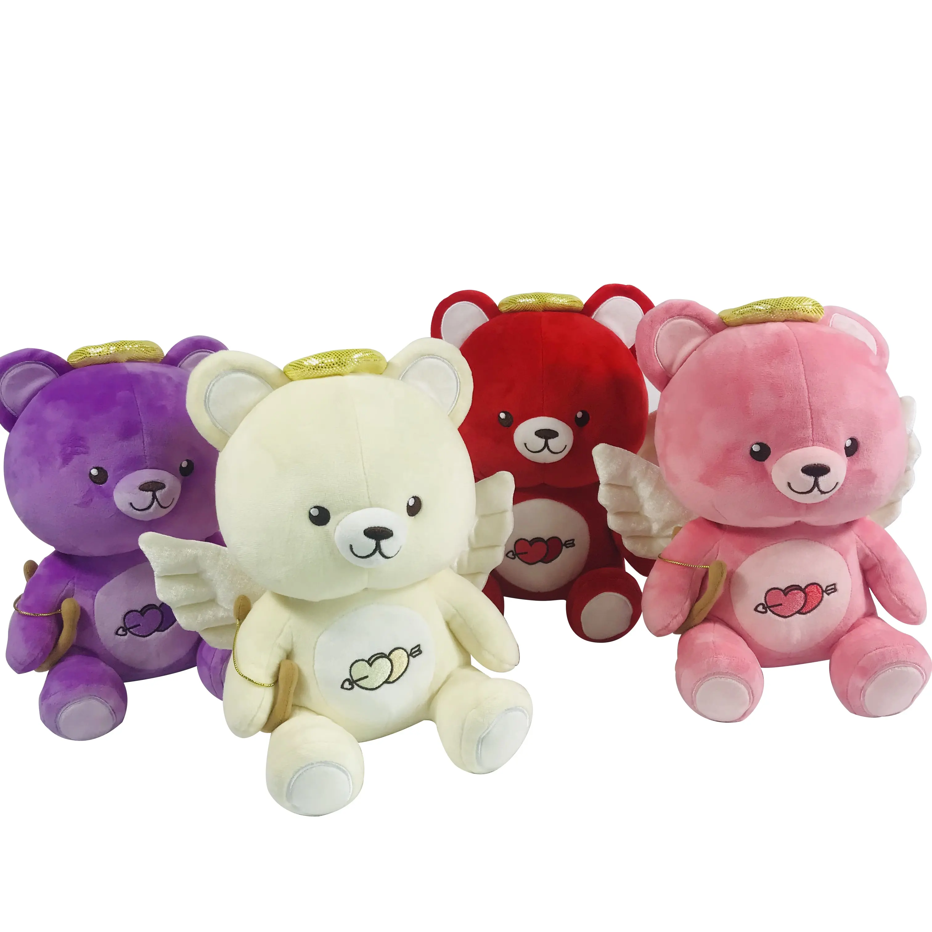 Custom Logo Promotional Peluches Teddy Bear Cute Puppy Cat Stuffed Animals Plush Toys