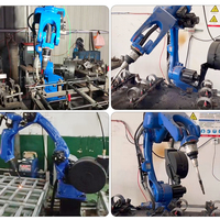6 Aixs brazo robótico MIG 3D máquina de soldadura carga útil 10KG 1440mm brazo automático Robot soldador sistema para Metal