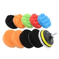 Éponge de polissage de voiture de 3 pouces 80mm en forme de disque Surface plate OEM personnalisable pour les carrosseries de voitures Durable A + Auto Waxing & Cleaning