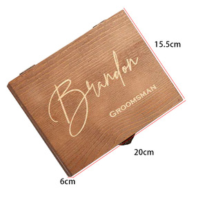 Caja <span class=keywords><strong>de</strong></span> boda <span class=keywords><strong>de</strong></span> madera teñida marrón oscuro, tapa con bisagras, álbum <span class=keywords><strong>de</strong></span> padrino, <span class=keywords><strong>regalo</strong></span> <span class=keywords><strong>de</strong></span> <span class=keywords><strong>cumpleaños</strong></span>, caja <span class=keywords><strong>de</strong></span> almacenamiento conmemorativa Rectangular <span class=keywords><strong>para</strong></span> madera - Product Image 6