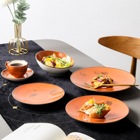 Coffret cadeau avec logo Assiette éthiopienne Assiettes Et Creuses En Porcelaine Set d'Assiettes et Tasses