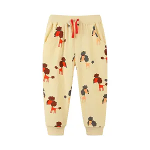 Ragazzi di alta qualità stampa pantaloni della tuta in cotone Terry Kids Joggers con coulisse con disegno personalizzato cartone animato jogger ragazzi