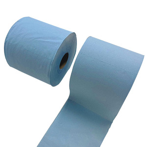 Rollo de toallas de <span class=keywords><strong>papel</strong></span> higiénico azul reciclado de <span class=keywords><strong>papel</strong></span> de <span class=keywords><strong>cocina</strong></span> industrial comercial con logotipo personalizado ecológico de alta calidad - Product Image 5