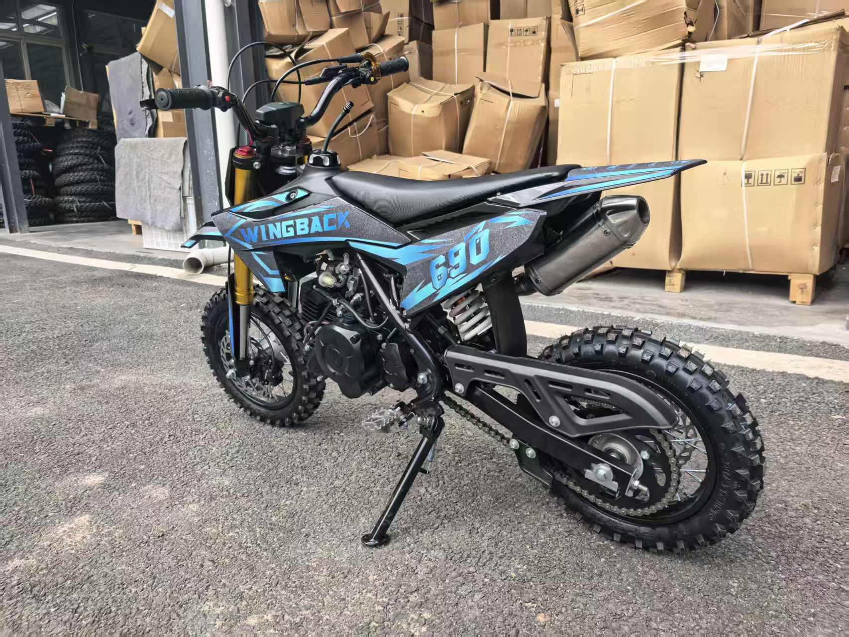 KEWS K60 60cc 4-Stroke Dirt Bike for Kids, Chain Drive Mini Bike