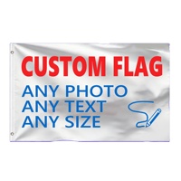 Drapeau publicitaire imprimé sur mesure avec œillets pour événements en plein air et promotion de marque
