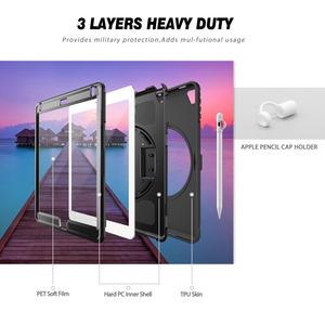 Antichoc <span class=keywords><strong>3</strong></span> en 1 Anti-chute Dur PC Air 2 Couverture 9.7 Pouces pour iPad 6e Génération 2018 Cas avec Béquille - Product Image 4
