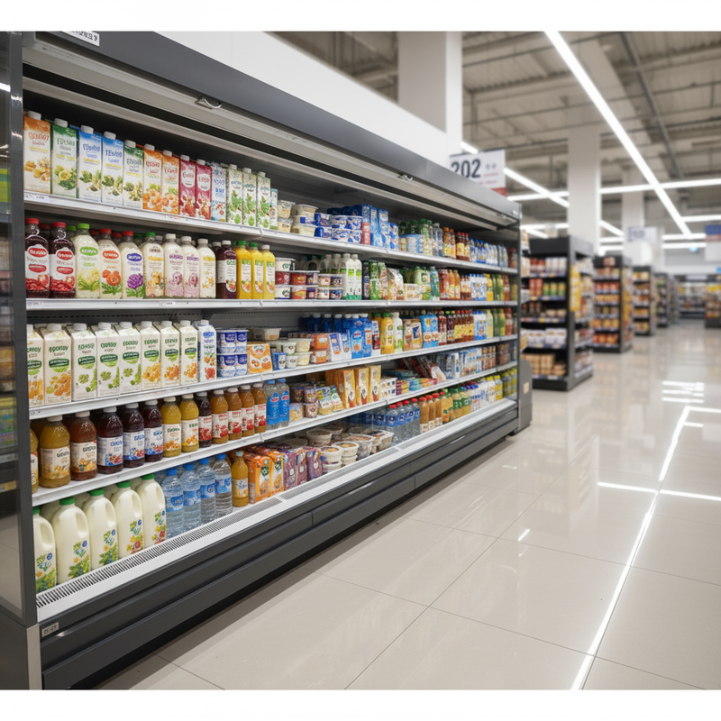 Supermarket Commercial Air Cooling Multi Deck
