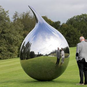 Sculptures modernes en acier inoxydable, art abstrait en métal de grande taille pour jardin, miroir poli <span class=keywords><strong>Anish</strong></span>, art Kapoor - Product Image 4