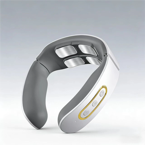 Slimme cervicale wervelkolom massage-apparaat verwarmd elektrisch mini draagbaar vibratie <span class=keywords><strong>TENS</strong></span> nek- en schoudermassager - Product Image 1