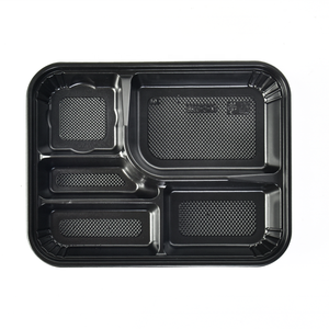 9 "32oz jetable micro-ondable à emporter boîte en plastique PP repas préparé récipient d'emballage à emporter avec couvercle - Product Image 5