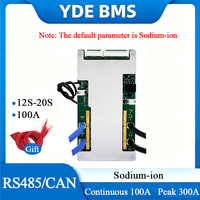 YDE Kendaraan Listrik Roda Dua 40A 60A 100A 200A LFP NCM Sodium-ion 12S 13S 14S 36V 15S 16S 48V 18S 19S 20S 60V Smart BMS dengan RS485
