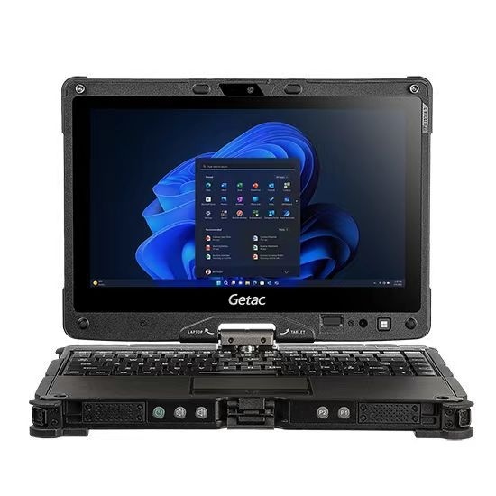 Getac V110 2-in-1 Auto Industrial 12-Inch Laptop with Rotating English Keyboard Intel Core I5 Semi-Rugged Laptop