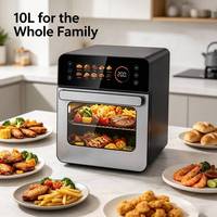 Friteuse à air numérique intelligente à grand écran, de haute qualité, très populaire pour la maison, grande capacité 10L, en promotion