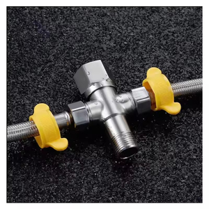 Válvula Angular de 2 Vías de Acero Inoxidable SUS304 Moderna, Válvula de Cierre de Doble Salida para Inodoro, Bidé, Baño, Cocina, Venta al por Mayor de Fábrica - Product Image 5