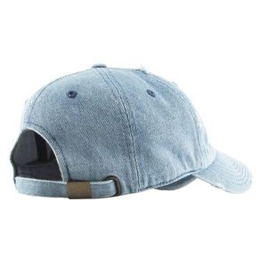 Casquette de baseball en jean délavé, non structurée, personnalisée, style Dad Hat, unie, effet vieilli, de qualité supérieure, pour le sport - Product Image 6