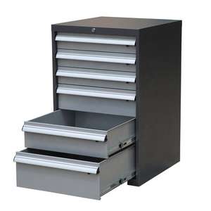 Sechsschubladen-Werkzeugschrank aus Metall mit Zentralverriegelung Hohe Tragfähigkeit Werkzeugschrank für die Garage - Product Image 5