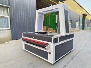 Đồ Thể Thao Vải CNC nhận dạng trực quan của máy cắt Laser CO2 cạnh máy cắt laser dệt tự động - Product Image 3