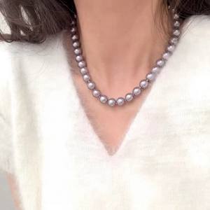 Collar de Perlas Doradas Emperador de 4-5 mm, Plumas Naturales, Luz Intensa, Estilo Básico Impecable, Estilo de Lujo Ligero con Caja de Regalo - Product Image 4