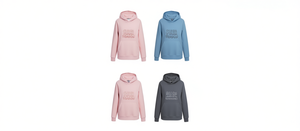 Sudadera con Capucha para Mujer, 100% Algodón, Tejida, Casual, Otoñal, Manga Larga, Diseño con Letras Estampadas en la Parte Delantera, Transpirable, con Bolsillos - Product Image 1