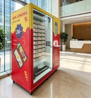 Distributeur de repas en libre-service, distributeur intelligent de nourriture, distributeur automatique de boîtes à lunch commerciales