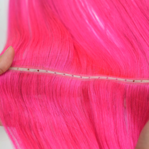 Extensiones de Cabello Humano Genius Butterfly Weft, 100% Cabello Humano, 50g, 100% Remy, Color Rosa - Product Image 1