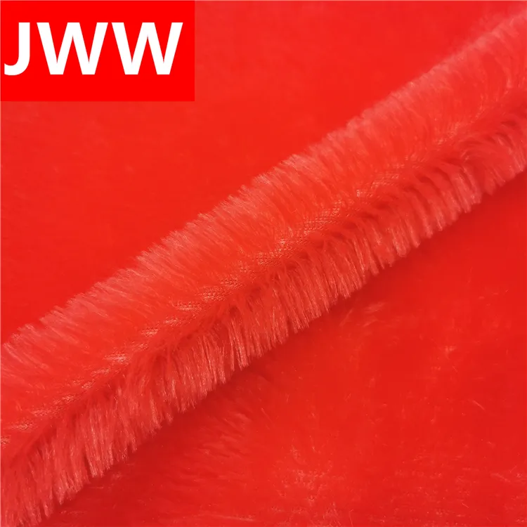 Fashion Style Artificial 100% Polyester PV Plush Faux Fur Fabric For Shoes Lining Carpet Garment Fake Fur