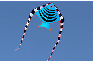 Cometa con Diseños de <span class=keywords><strong>Peces</strong></span> Chinos al por Mayor para Niños, 120x100cm, Poliéster 190T - Product Image 5