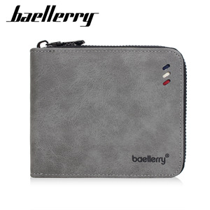 กระเป๋าสตางค์ขนาดเล็กสำหรับผู้ชายแบรนด์ Baellerry พร้อมซิป ช่องใส่บัตรหลายช่อง และช่องใส่เหรียญ สำหรับใช้ในชีวิตประจำวัน - Product Image 4