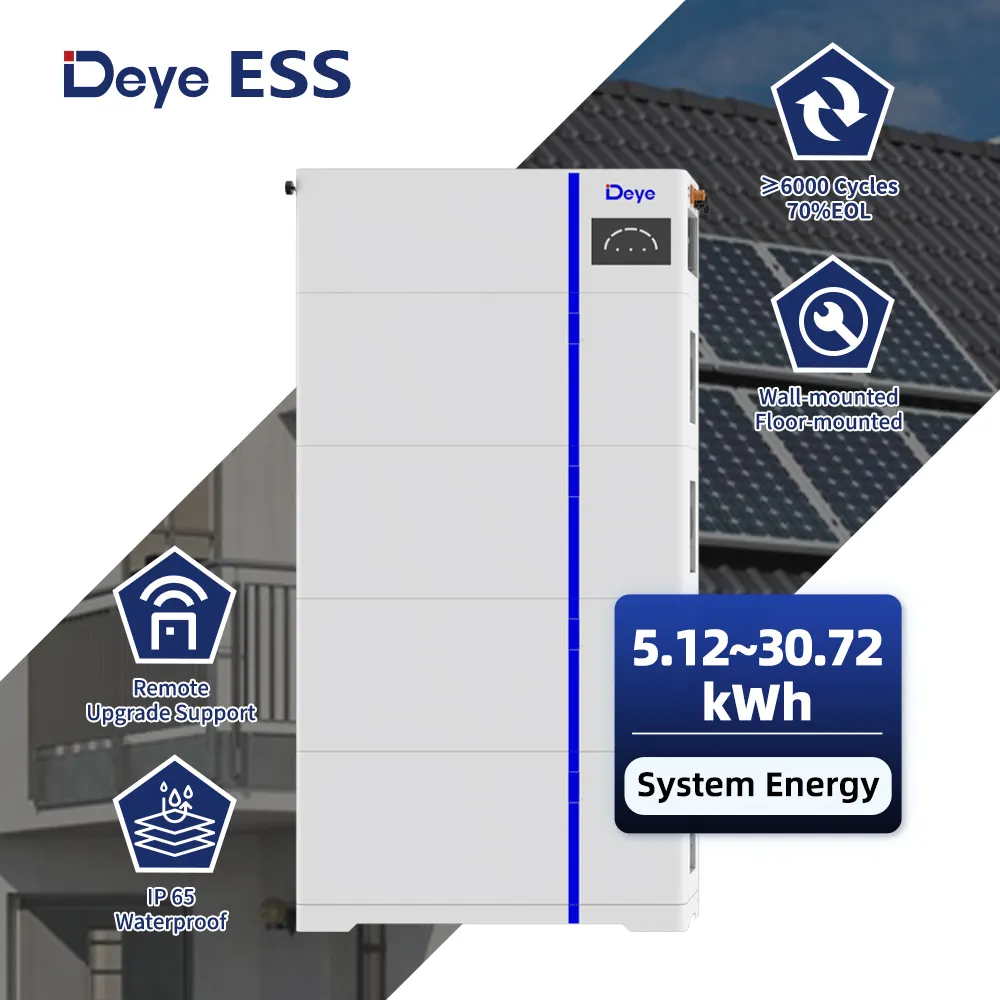 Deye ESS AI-W5.1-B thương mại thông minh BMS năng lượng mặt trời hệ thống điện với hộp pin và lưu trữ