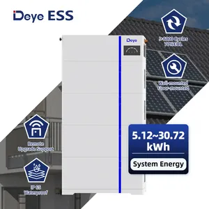 Deye ESS AI-W5.1-B sistem tenaga surya BMS cerdas komersial dengan kotak baterai dan penyimpanan