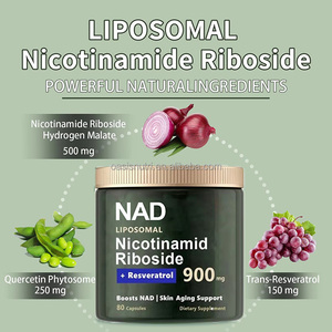 OEM NAD Cápsulas Nicotinamida lipossómica Riboside Quercetina Resveratrol Suplemento Nicotinamida Cápsulas - Product Image 3