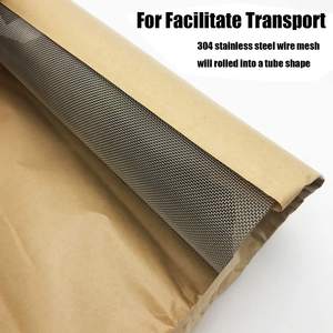 Malla tejida de acero inoxidable 316L fácil de cortar para patios de jardín, barbacoas, estilo de tejido liso para hornear - Product Image 3