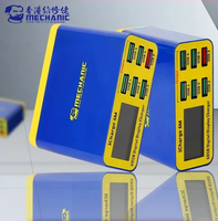 Chargeur USB multi-ports MECHANIC iCharge6M à charge rapide QC3.0 avec écran LCD numérique pour outils de réparation de téléphones mobiles