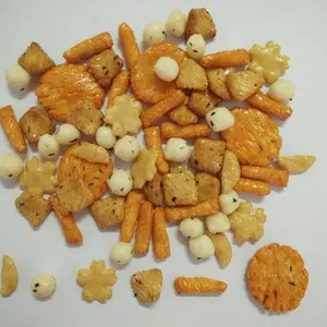 Popular Crunchy Grain Snacks Crispy Black Pepper Fried Rice Crackers Crust Rice With Grain Biscuit