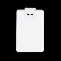 Logo personnalisé en gros 20ml bouteille de parfum désinfectant pour les mains en plastique vaporisateur poche carte de crédit plat