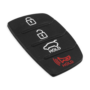 Coussinet en silicone durable à 4 boutons pour télécommande <span class=keywords><strong>de</strong></span> voiture Hyundai – Remplacement <span class=keywords><strong>de</strong></span> coque <span class=keywords><strong>de</strong></span> clé intelligente - Product Image 4