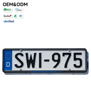 Placa de Matrícula Personalizada Estilo Alemán, Diseño Original, Se Acepta OEM - Product Image 1