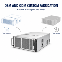 TZR OEM ODM Fabrication sur mesure de tôlerie, châssis 4U pour montage en rack, découpe laser, pliage, boîtier de serveur pour équipement de calcul en périphérie