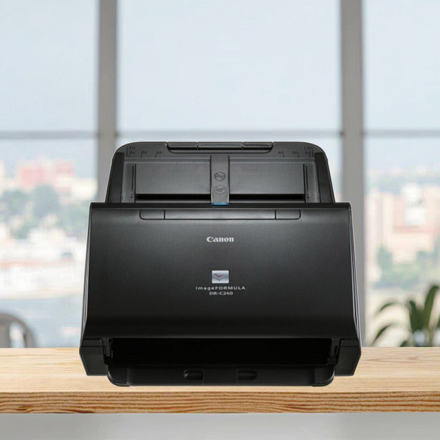 High-Speed Color Duplex Document Scanner - Professional Dual-Sided C Anon DR-C240 Scanning for Home and Business Use