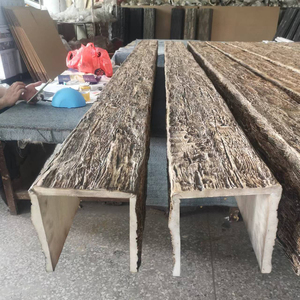 Faisceau de découpe en <span class=keywords><strong>bois</strong></span> faux polyuréthane pour décor de plafond intérieur, faisceau en <span class=keywords><strong>bois</strong></span> recouvert de chine, 1 pièce - Product Image 6