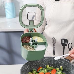 Juego de recipientes para condimentos, multi-compartimentos, a prueba de humedad, de PVC, todo en uno, para sal y pimienta. - Product Image 1