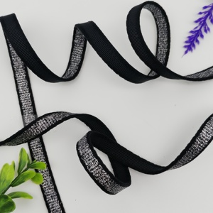 Jacquard Shiny Band Low MOQ Bra Custom Design <b>Webbing</b> for Clothing Sport Underwear Non-Elastic Waistband Woven Bands Tape Band - Product Image 3