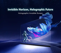 Guide Visual 3D Led Transparent Film Écran d'affichage P3.91mm Hologramme Transparent Led Mur vidéo pour la publicité en verre